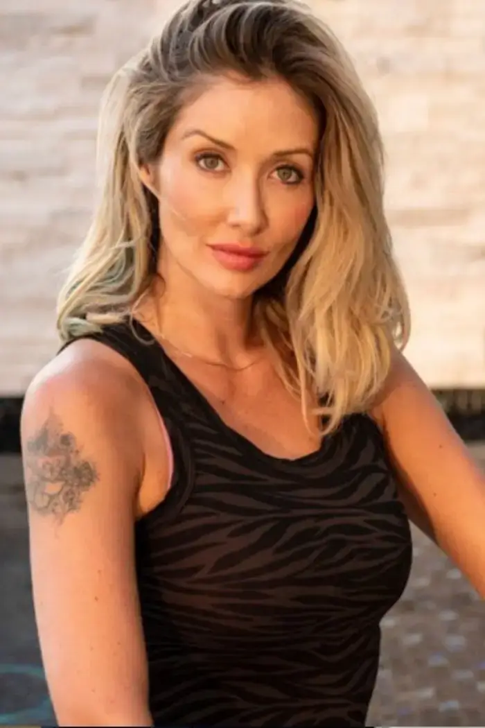 Portrait of Nicky Stabile, who leads breathwork and reiki at Carrara