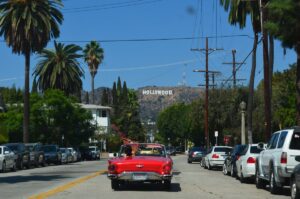 Hollywood Sign in Backdrop